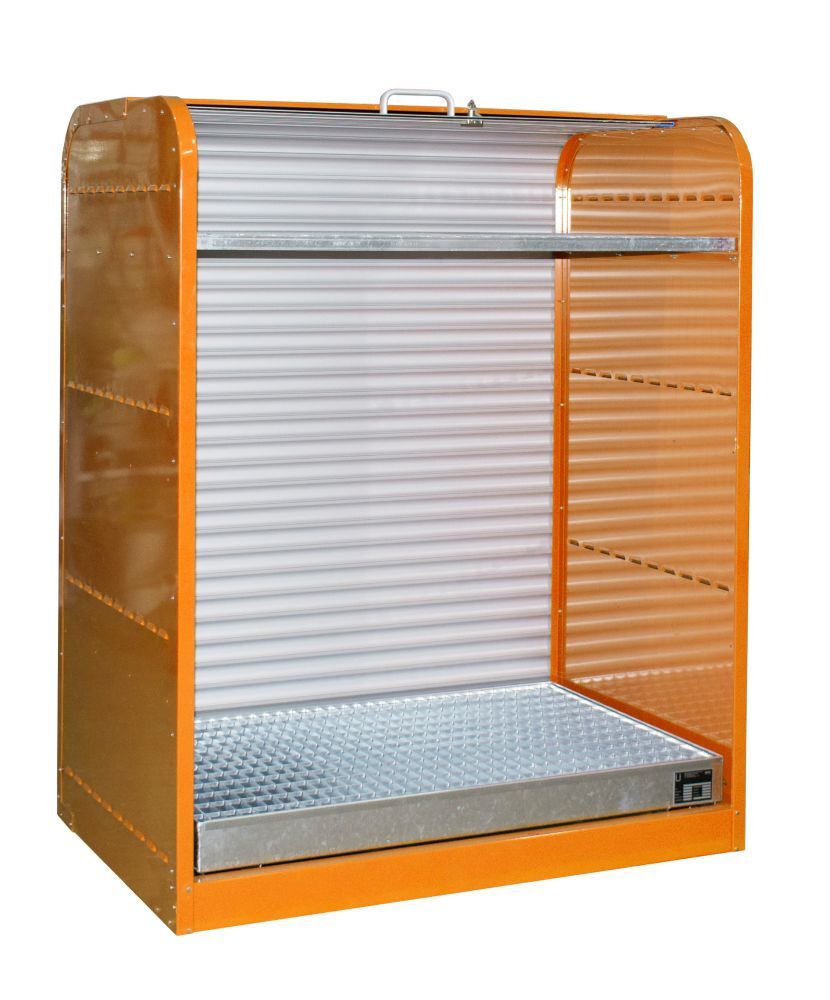 Bauer Gefahrstoff Rollladenschrank RSG 2 lackiert Gelborange Produktbild Bauer Gefahrstoff Rollladenschrank RSG 2 lackiert Gelborange bild 2