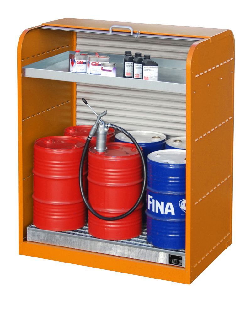 Bauer Gefahrstoff Rollladenschrank RSG 3 lackiert Gelborange Produktbild Bauer Gefahrstoff Rollladenschrank RSG 3 lackiert Gelborange bild 3