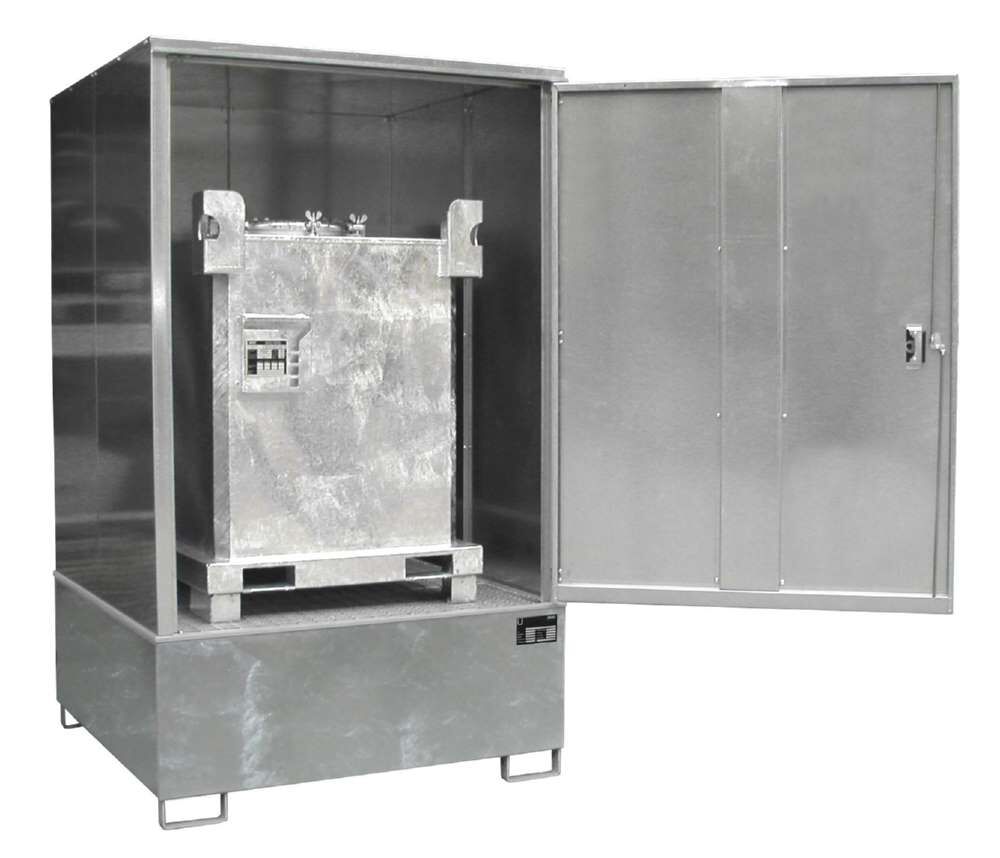 Bauer Gefahrstoff Schrank GS 4 feuerverzinkt 1475 x 2410 x 1460 mm Produktbild Bauer Gefahrstoff Schrank GS 4 feuerverzinkt 1475 x 2410 x 1460 mm