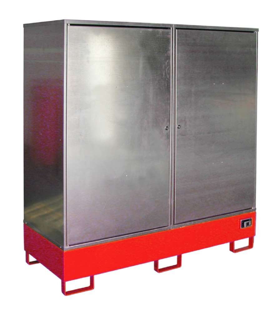 Bauer Gefahrstoff Schrank GS 2 lackiert 1680 x 1780 x 690 mm feuerrot Produktbild Bauer Gefahrstoff Schrank GS 2 lackiert 1680 x 1780 x 690 mm feuerrot