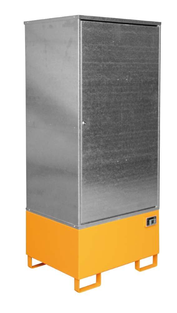 Bauer Gefahrstoff Schrank GS 1 lackiert 840 x 1930 x 690 mm gelborange Produktbild Bauer Gefahrstoff Schrank GS 1 lackiert 840 x 1930 x 690 mm gelborange