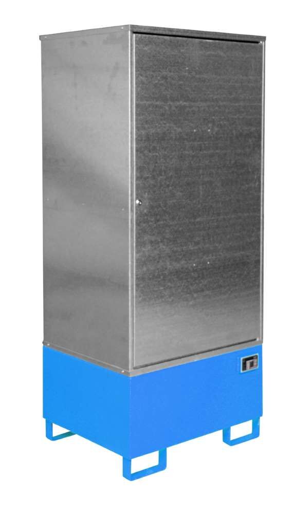 Bauer Gefahrstoff Schrank GS 1 lackiert 840 x 1930 x 690 mm lichtblau Produktbild Bauer Gefahrstoff Schrank GS 1 lackiert 840 x 1930 x 690 mm lichtblau