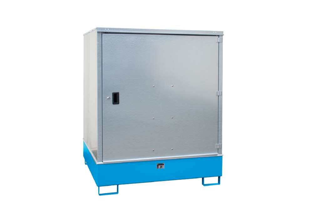Bauer Gefahrstoff Schrank GS 3 lackiert 1475 x 185 x 1460 mm lichtblau Produktbild Bauer Gefahrstoff Schrank GS 3 lackiert 1475 x 185 x 1460 mm lichtblau