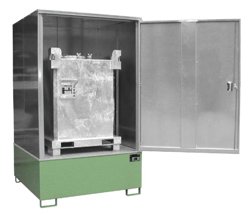 Bauer Gefahrstoff Schrank GS 4 lackiert 1475 x 2410 x 1460 mm resedagrün Produktbild Bauer Gefahrstoff Schrank GS 4 lackiert 1475 x 2410 x 1460 mm resedagrün