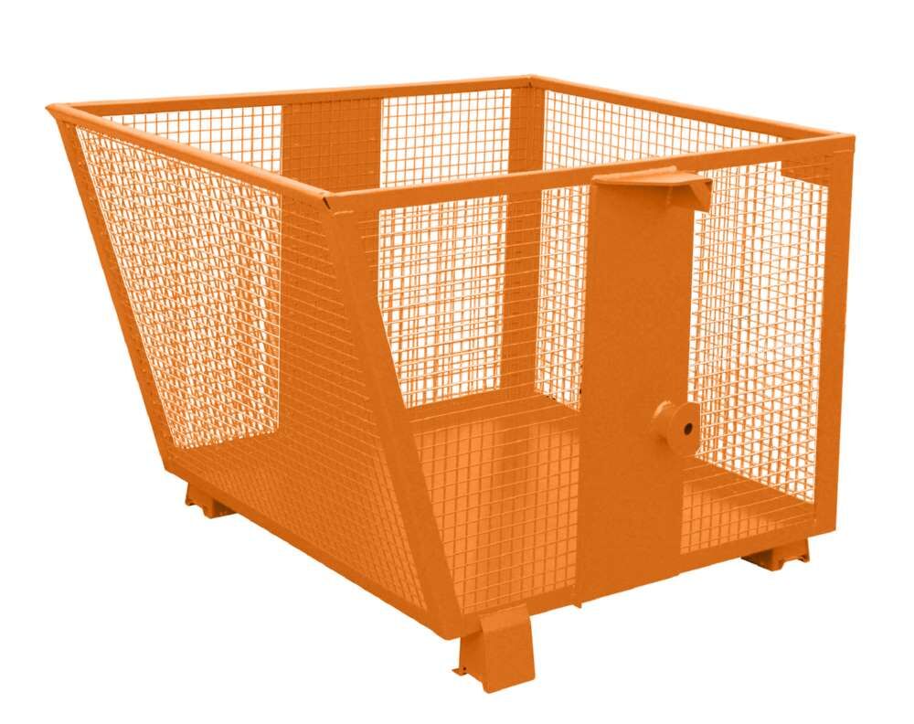 Bauer Gitterbehälter BSK-G 90 lackiert in der Farbe Gelborange Produktbild Bauer Gitterbehälter BSK-G 90 lackiert in der Farbe Gelborange
