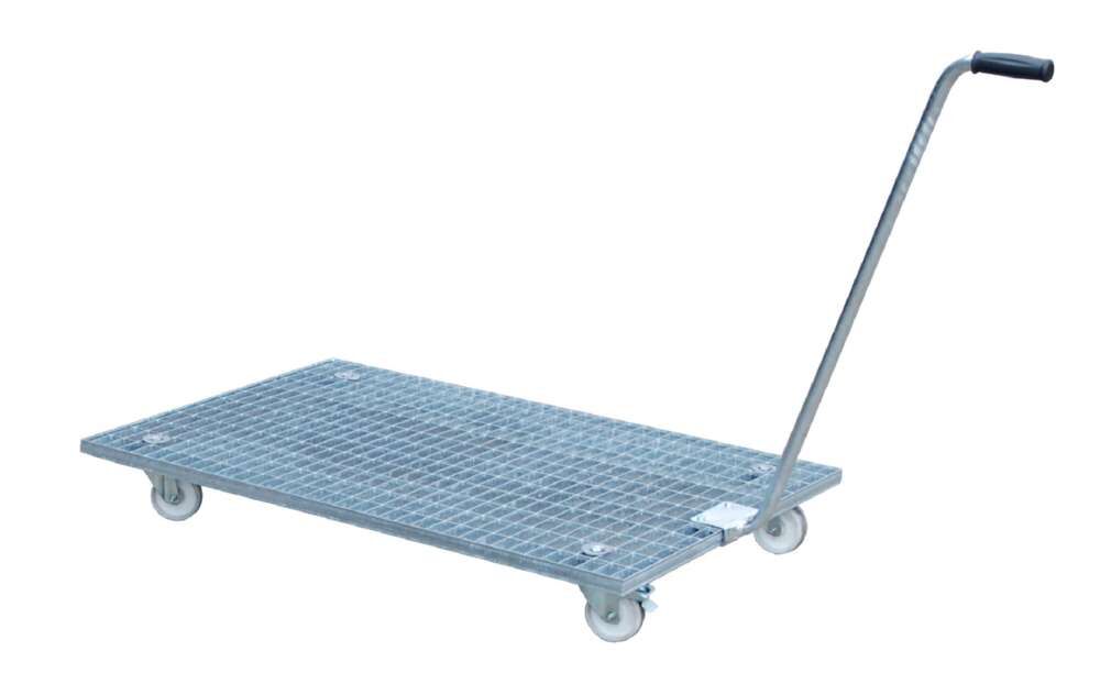 Bauer Gitterrost-Rollwagen GRW-III feuerverzinkt Produktbild Bauer Gitterrost-Rollwagen GRW-III feuerverzinkt bild 3