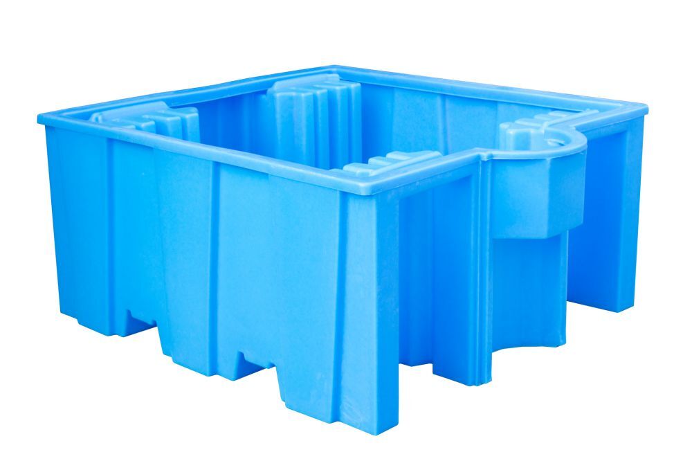 Bauer GREEN LINE PE Auffangwanne WP 1 11 aus robustem Polyethylen Blau Produktbild Bauer GREEN LINE PE Auffangwanne WP 1 11 aus robustem Polyethylen Blau