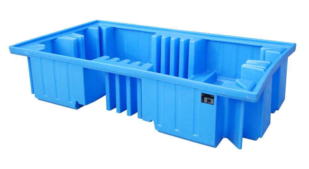 Bauer GREEN LINE PE Auffangwanne WP 2 11 aus robustem Polyethylen Blau Produktbild Bauer GREEN LINE PE Auffangwanne WP 2 11 aus robustem Polyethylen Blau