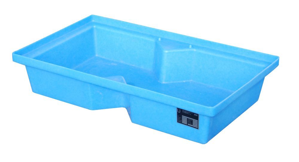 Bauer GREEN LINE PE Auffangwanne für Paletten KWP P 60 aus robustem Polyethylen Blau Produktbild Bauer GREEN LINE PE Auffangwanne für Paletten KWP P 60 aus robustem Polyethylen Blau