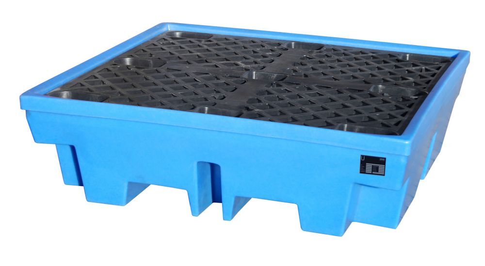 Bauer GREEN LINE PE Auffangwanne WP PE 4 4 aus robustem Polyethylen Blau Produktbild Bauer GREEN LINE PE Auffangwanne WP PE 4 4 aus robustem Polyethylen Blau