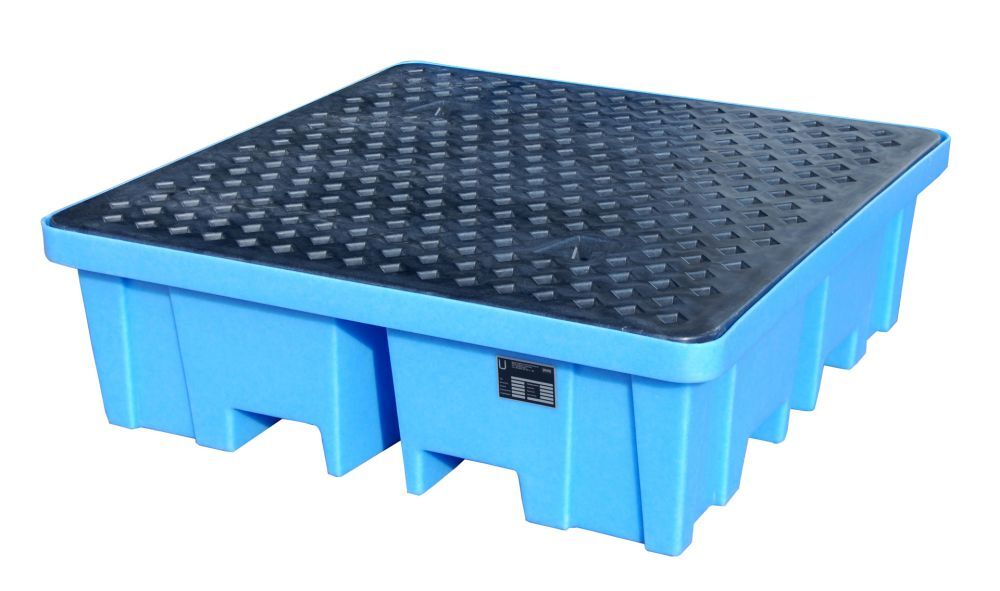 Bauer GREEN LINE PE Auffangwanne WPA PE 4 2 aus robustem Polyethylen Blau Produktbild Bauer GREEN LINE PE Auffangwanne WPA PE 4 2 aus robustem Polyethylen Blau