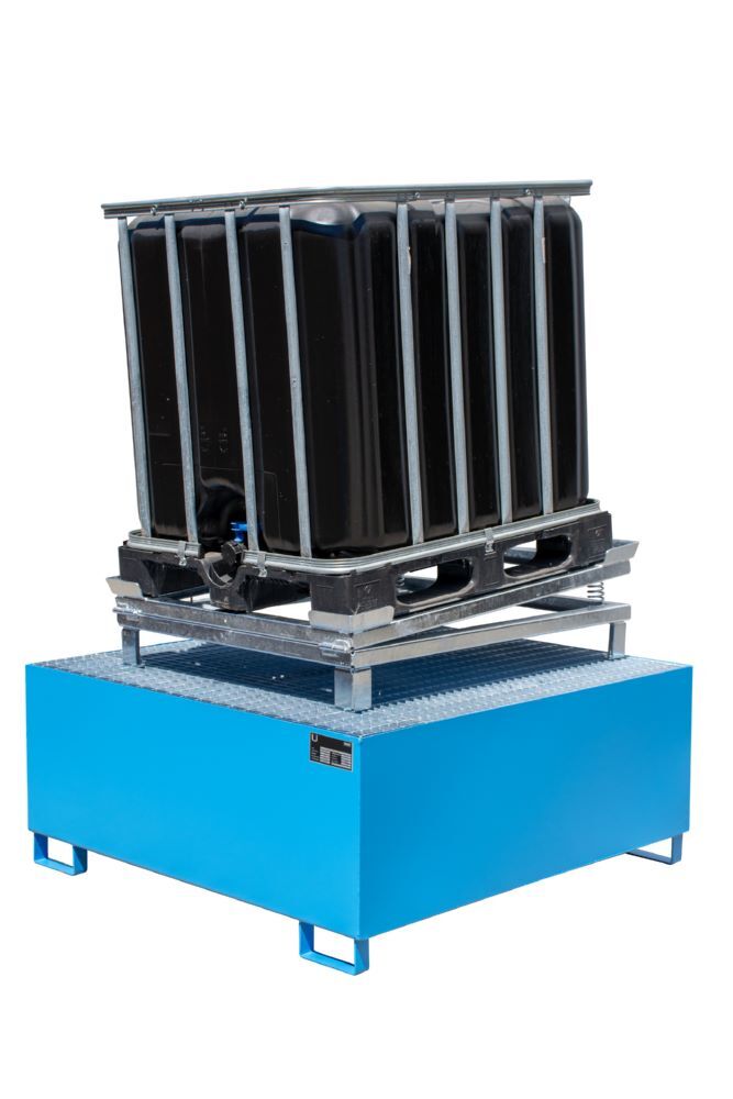 Bauer IBC-Restentleerer IR-1 feuerverzinkt Entleerung des Containers Produktbild Bauer IBC-Restentleerer IR-1 feuerverzinkt Entleerung des Containers bild 2