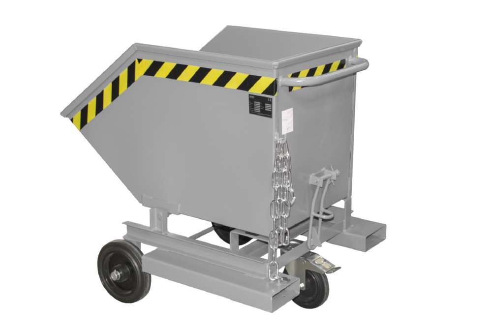 Bauer Kastenwagen KW-ET 250 lackiert mit manueller Kippfunktion mausgrau Produktbild Bauer Kastenwagen KW-ET 250 lackiert mit manueller Kippfunktion mausgrau bild 2