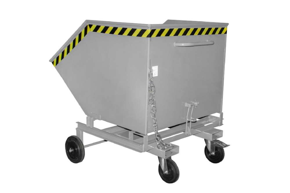 Bauer Kastenwagen KW-ET 1000 lackiert 2 Räder und 2 Lenkrollen mausgrau Produktbild Bauer Kastenwagen KW-ET 1000 lackiert 2 Räder und 2 Lenkrollen mausgrau