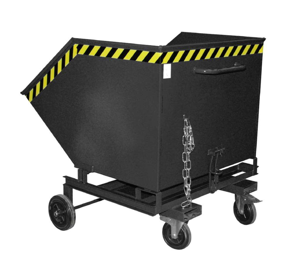 Bauer Kastenwagen KW-ET 1000 lackiert schwarzgrau 1340 x 1330 x 1290 mm Produktbild Bauer Kastenwagen KW-ET 1000 lackiert schwarzgrau 1340 x 1330 x 1290 mm