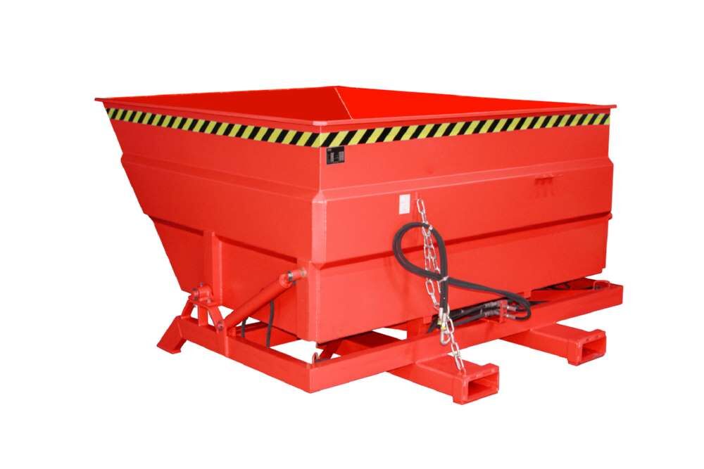 Bauer Kippbehälter BKC-H 300 lackiert in der Farbe Feuerrot Produktbild Bauer Kippbehälter BKC-H 300 lackiert in der Farbe Feuerrot