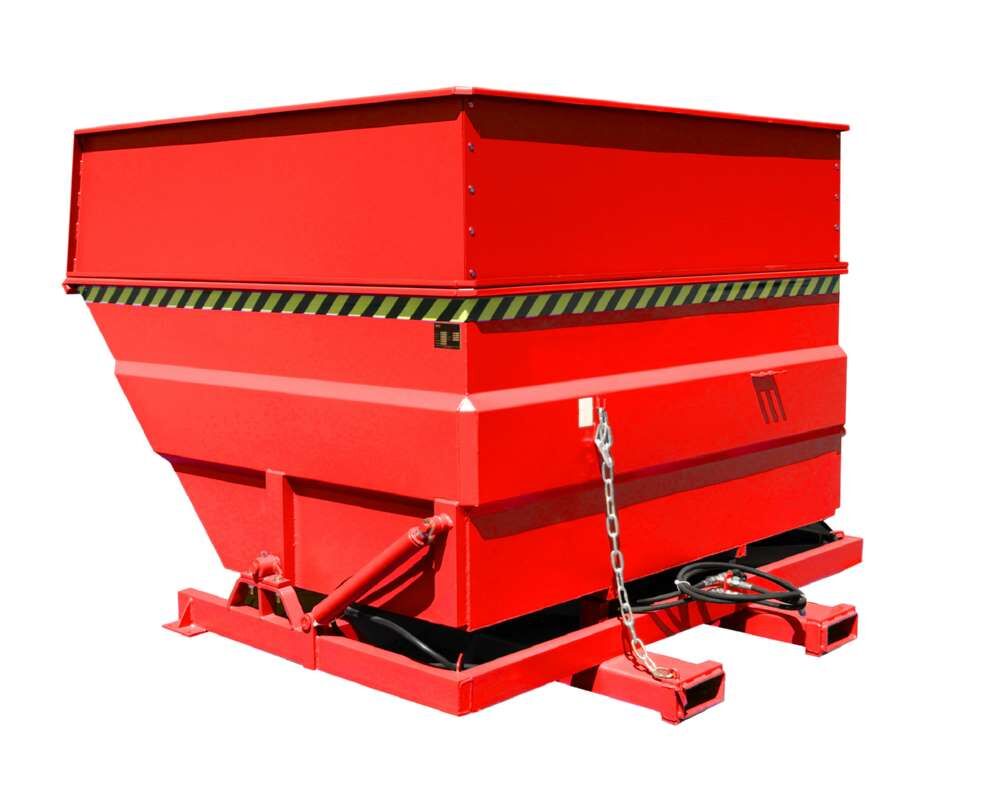 Bauer Kippbehälter BKC-H 500 lackiert in der Farbe Feuerrot Produktbild Bauer Kippbehälter BKC-H 500 lackiert in der Farbe Feuerrot