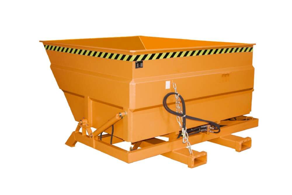 Bauer Kippbehälter BKC-H 300 lackiert in der Farbe Gelborange Produktbild Bauer Kippbehälter BKC-H 300 lackiert in der Farbe Gelborange