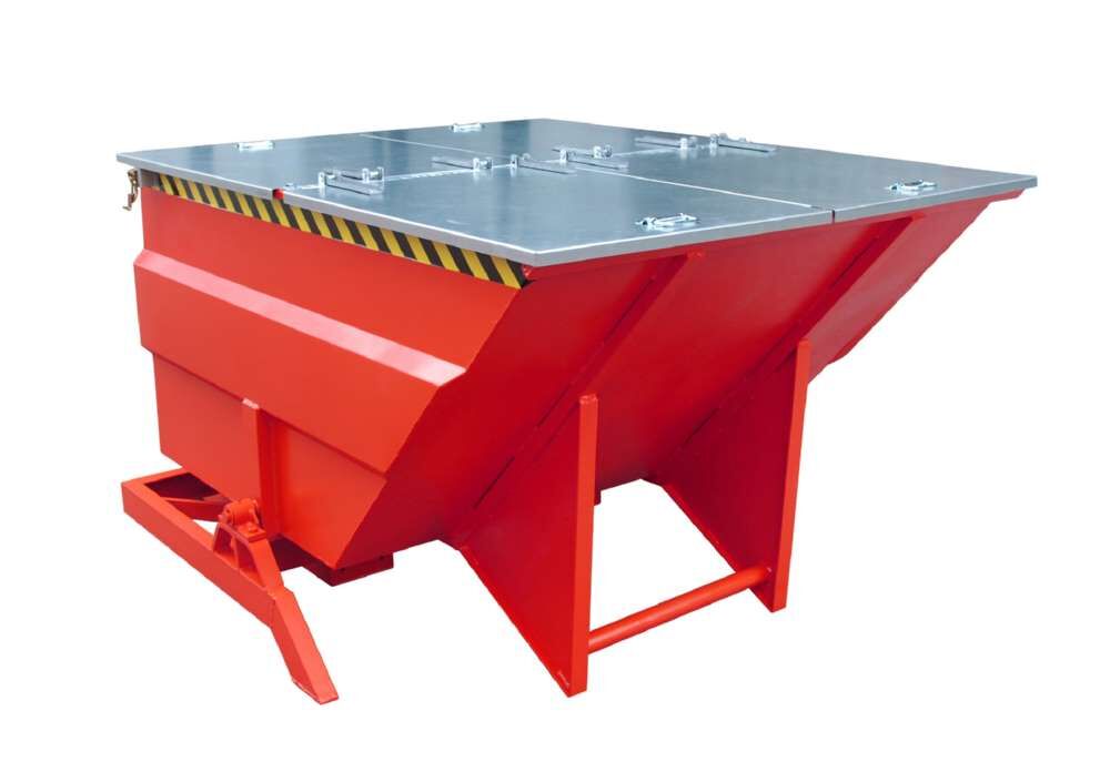 Bauer Kippbehälter BKC 200 lackiert in der Farbe Feuerrot Produktbild Bauer Kippbehälter BKC 200 lackiert in der Farbe Feuerrot bild 2