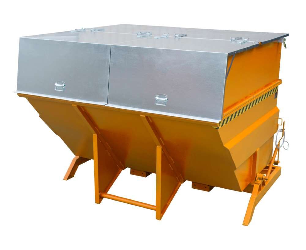 Bauer Kippbehälter BKC 500 lackiert in der Farbe Gelborange Produktbild Bauer Kippbehälter BKC 500 lackiert in der Farbe Gelborange bild 2