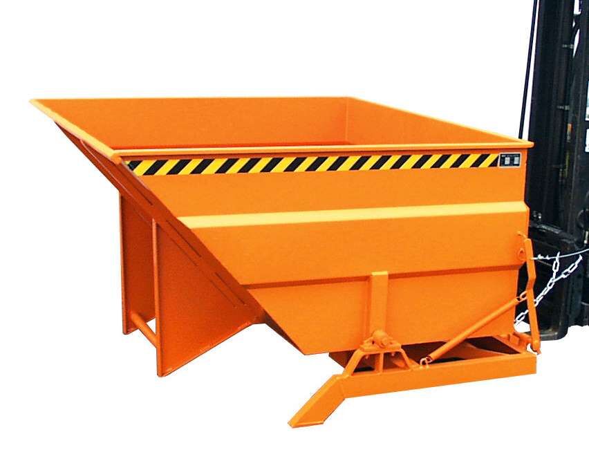 Bauer Kippbehälter BKC 200 lackiert in der Farbe Gelborange Produktbild Bauer Kippbehälter BKC 200 lackiert in der Farbe Gelborange