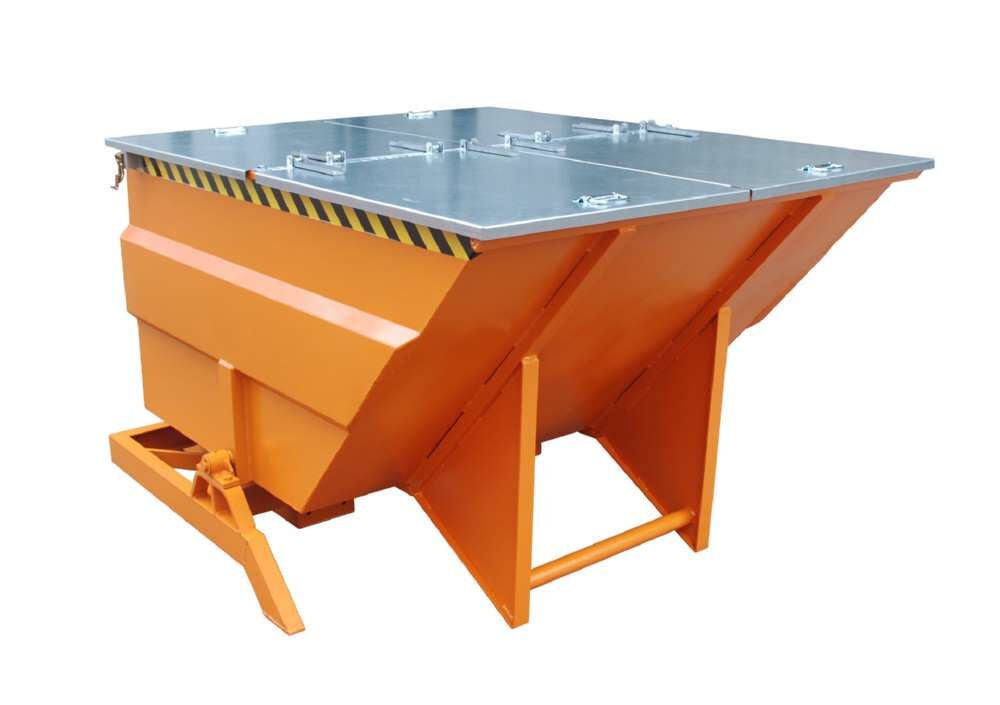 Bauer Kippbehälter BKC 200 lackiert in der Farbe Gelborange Produktbild Bauer Kippbehälter BKC 200 lackiert in der Farbe Gelborange bild 2