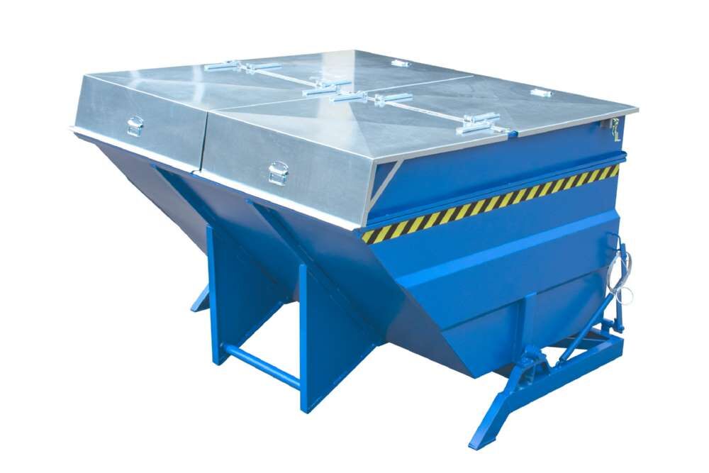 Bauer Kippbehälter BKC 400 lackiert in der Farbe Lichtblau Produktbild Bauer Kippbehälter BKC 400 lackiert in der Farbe Lichtblau bild 3