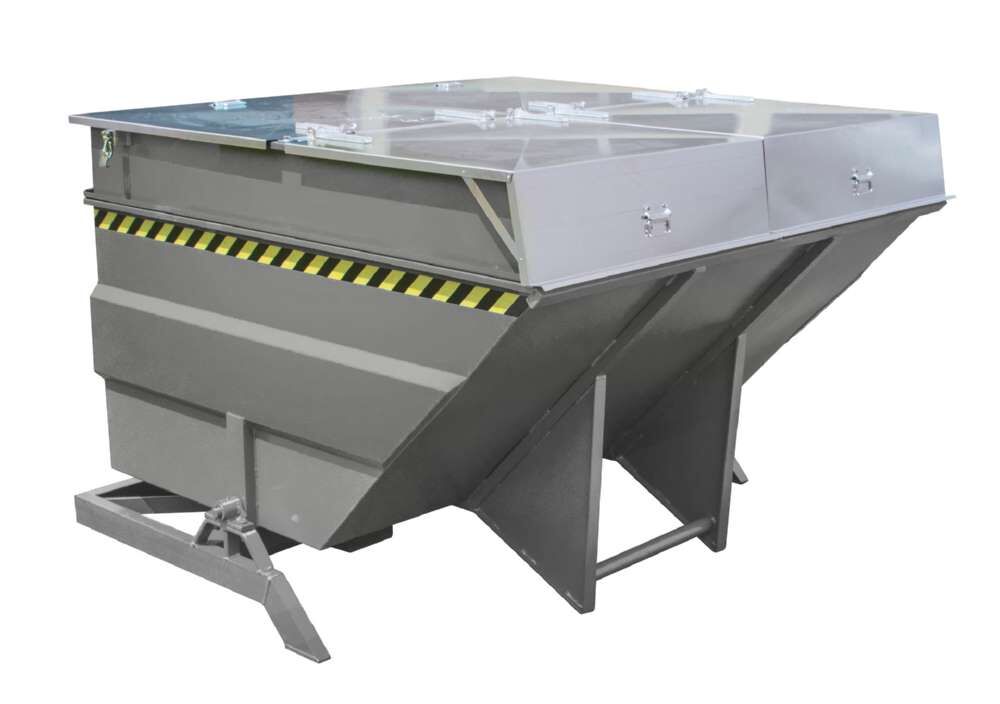 Bauer Kippbehälter BKC 400 lackiert in der Farbe Mausgrau Produktbild Bauer Kippbehälter BKC 400 lackiert in der Farbe Mausgrau bild 2