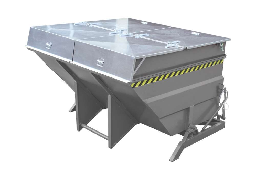 Bauer Kippbehälter BKC 400 lackiert in der Farbe Mausgrau Produktbild Bauer Kippbehälter BKC 400 lackiert in der Farbe Mausgrau bild 3