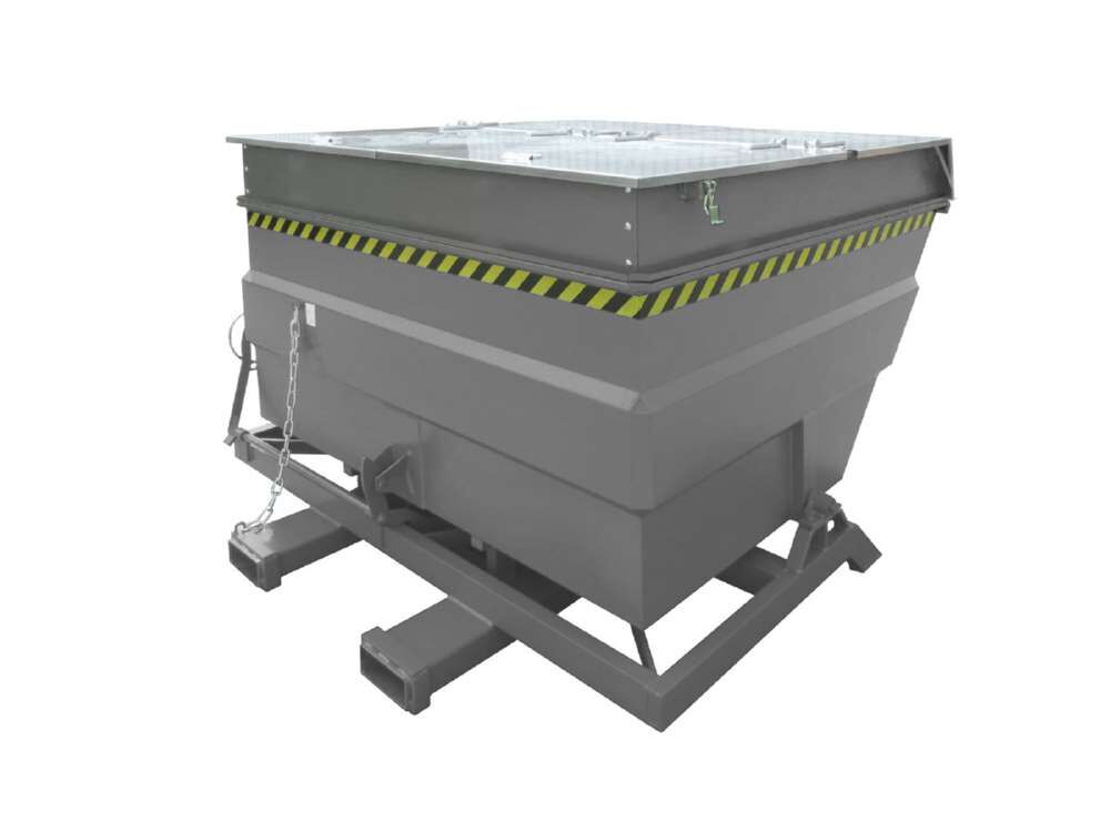 Bauer Kippbehälter BKC 400 lackiert in der Farbe Mausgrau Produktbild Bauer Kippbehälter BKC 400 lackiert in der Farbe Mausgrau bild 4