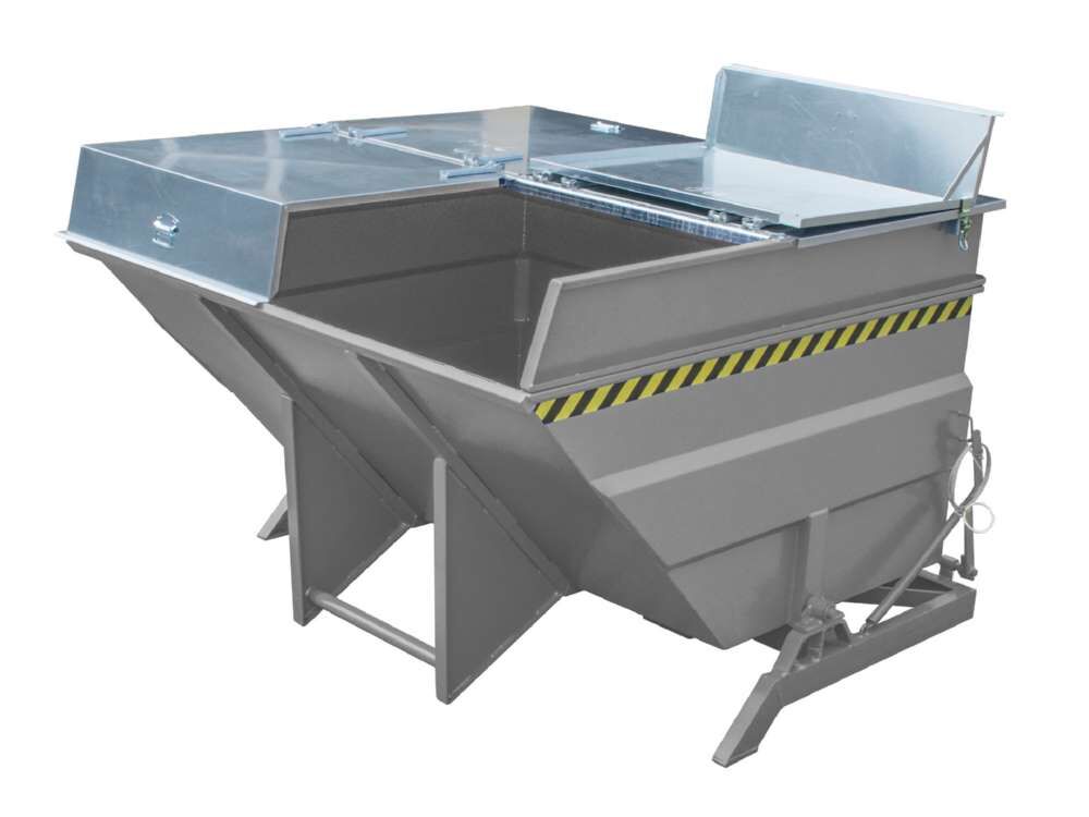 Bauer Kippbehälter BKC 400 lackiert in der Farbe Mausgrau Produktbild Bauer Kippbehälter BKC 400 lackiert in der Farbe Mausgrau bild 5