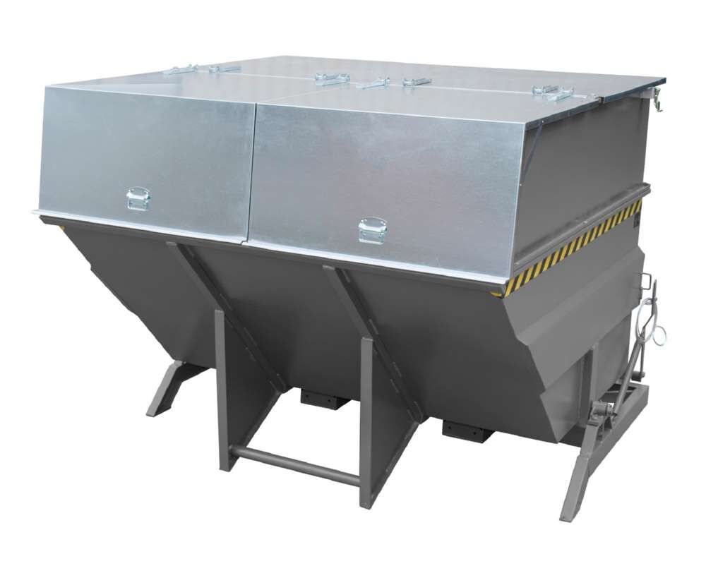 Bauer Kippbehälter BKC 500 lackiert in der Farbe Mausgrau Produktbild Bauer Kippbehälter BKC 500 lackiert in der Farbe Mausgrau bild 2