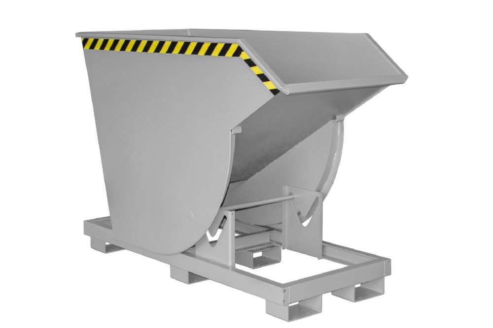 Bauer Kippbehälter BKM 75 lackiert in der Farbe Mausgrau Produktbild Bauer Kippbehälter BKM 75 lackiert in der Farbe Mausgrau bild 2