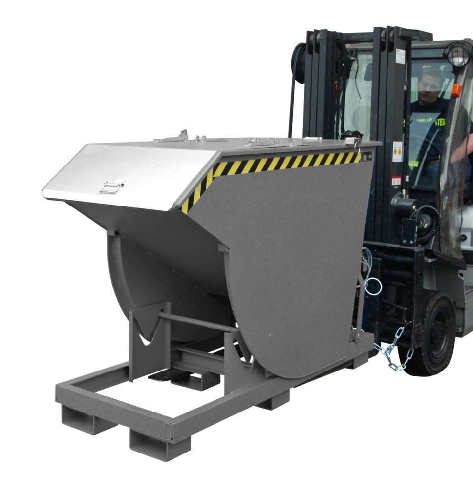 Bauer Kippbehälter BKM 75 lackiert in der Farbe Mausgrau Produktbild Bauer Kippbehälter BKM 75 lackiert in der Farbe Mausgrau bild 3