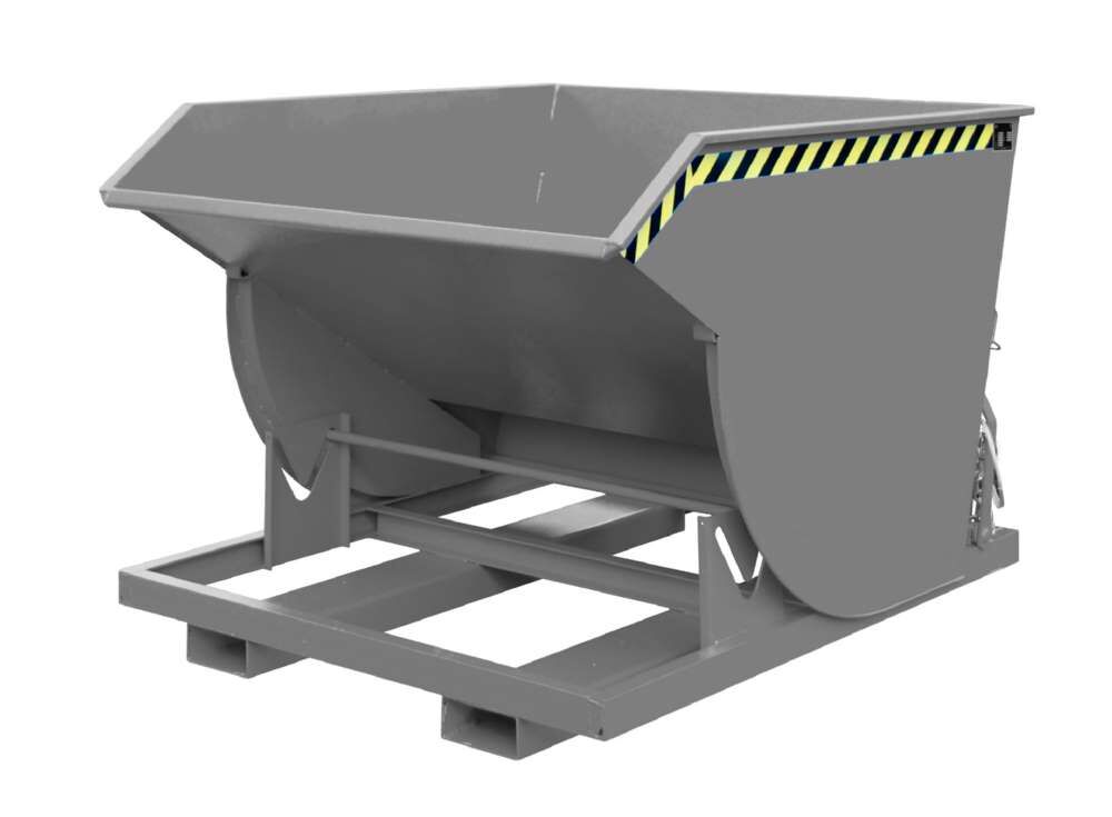 Bauer Kippbehälter BKM 150 lackiert in der Farbe Mausgrau Produktbild Bauer Kippbehälter BKM 150 lackiert in der Farbe Mausgrau