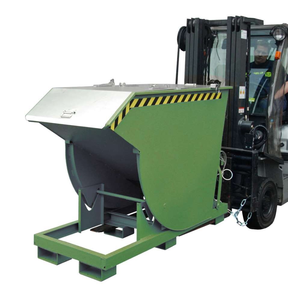 Bauer Kippbehälter BKM 75 lackiert in der Farbe Resedagrün Produktbild Bauer Kippbehälter BKM 75 lackiert in der Farbe Resedagrün bild 3