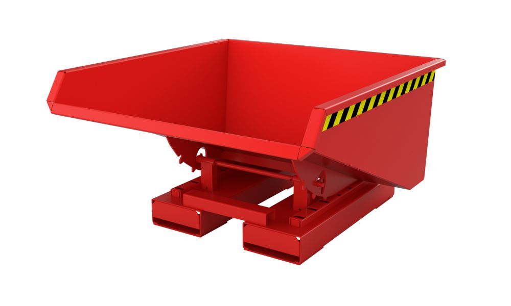 Bauer Kippbehälter EXPO 225 lackiert in der Farbe Feuerrot Produktbild Bauer Kippbehälter EXPO 225 lackiert in der Farbe Feuerrot