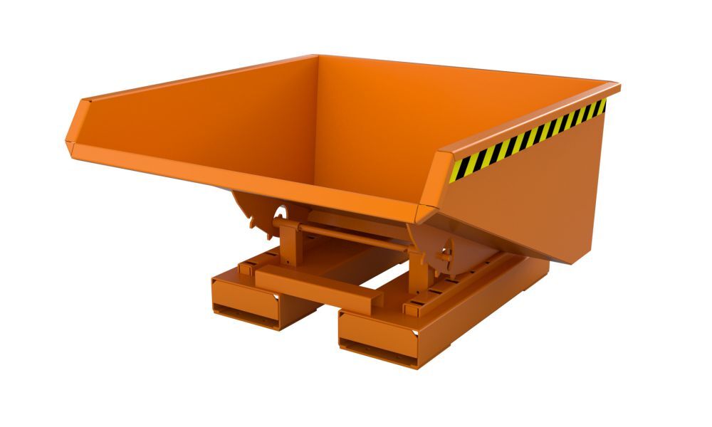 Bauer Kippbehälter EXPO 225 lackiert in der Farbe Gelborange Produktbild Bauer Kippbehälter EXPO 225 lackiert in der Farbe Gelborange