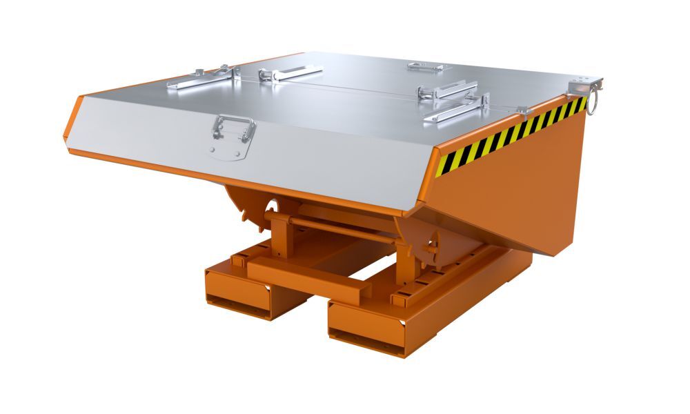 Bauer Kippbehälter EXPO 225 lackiert in der Farbe Gelborange Produktbild Bauer Kippbehälter EXPO 225 lackiert in der Farbe Gelborange bild 2