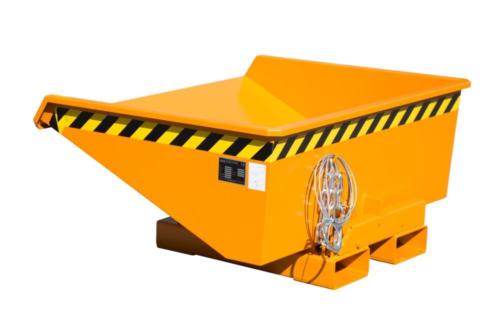 Bauer Kippbehälter EXPO 275 lackiert in der Farbe Gelborange Produktbild Bauer Kippbehälter EXPO 275 lackiert in der Farbe Gelborange