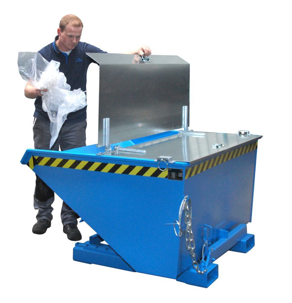 Bauer Kippbehälter EXPO 600 lackiert in Lichtblau Produktbild Bauer Kippbehälter EXPO 600 lackiert in Lichtblau