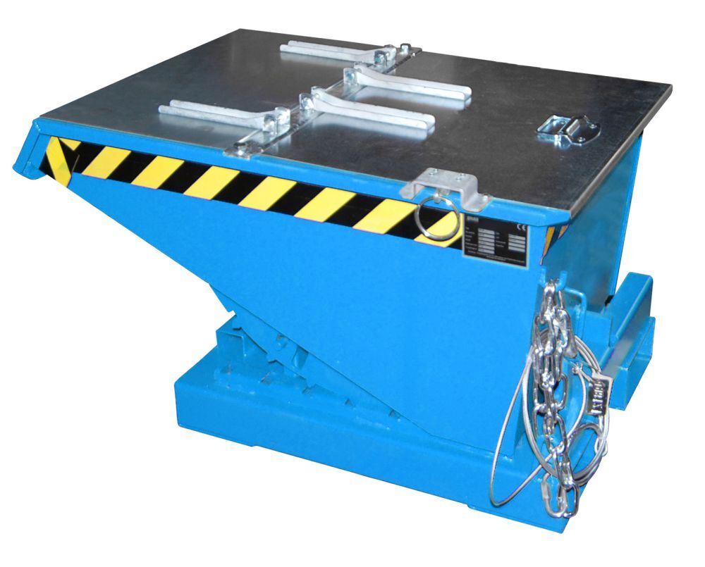 Bauer Kippbehälter EXPO 150 lackiert in der Farbe Lichtblau Produktbild Bauer Kippbehälter EXPO 150 lackiert in der Farbe Lichtblau bild 3