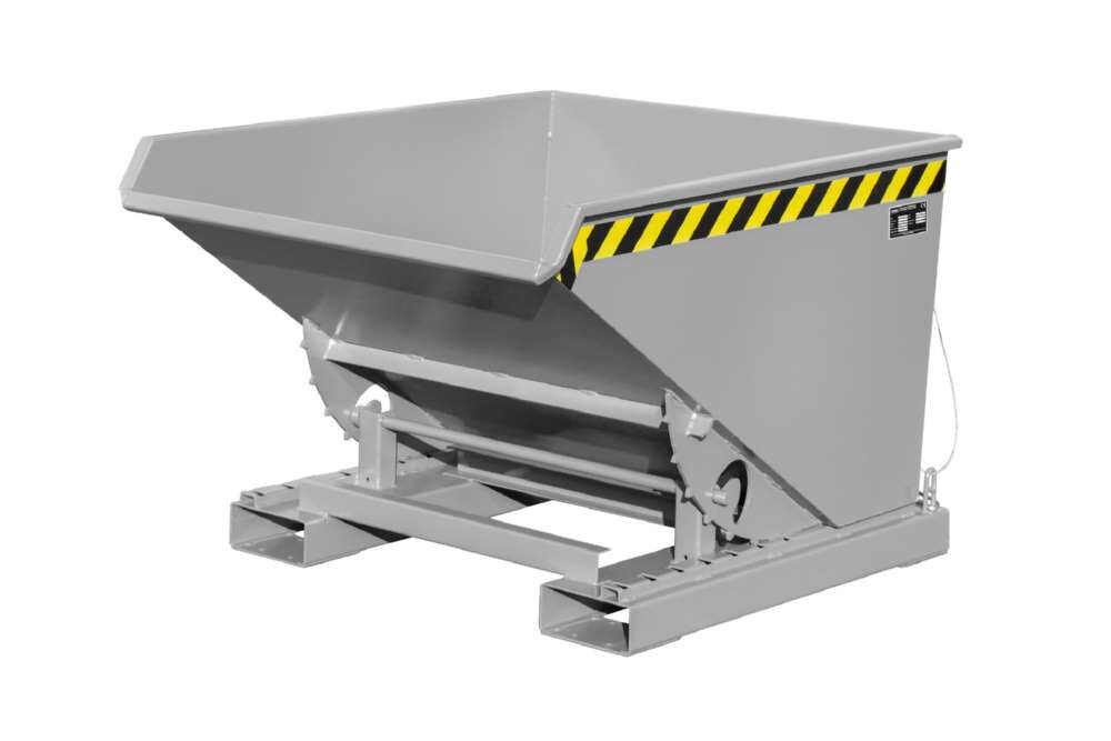 Bauer Kippbehälter EXPO 600 mit Abrollmechanismus lackiert in der Farbe Mausgrau Produktbild Bauer Kippbehälter EXPO 600 mit Abrollmechanismus lackiert in der Farbe Mausgrau