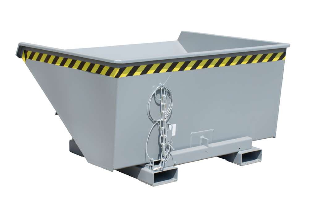 Bauer Kippbehälter EXPO 900 mit Abrollmechanismus lackiert in der Farbe Mausgrau Produktbild Bauer Kippbehälter EXPO 900 mit Abrollmechanismus lackiert in der Farbe Mausgrau bild 2