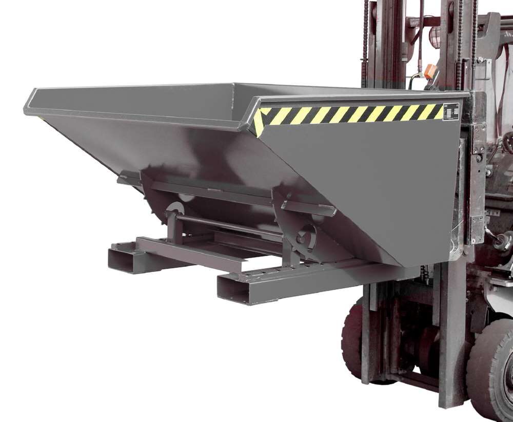 Bauer Kippbehälter EXPO 900 mit Abrollmechanismus lackiert in der Farbe Mausgrau Produktbild Bauer Kippbehälter EXPO 900 mit Abrollmechanismus lackiert in der Farbe Mausgrau bild 3