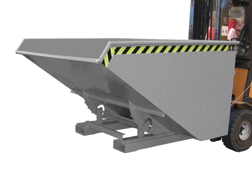 Bauer Kippbehälter EXPO 1200 mit Abrollmechanismus lackiert in der Farbe Mausgrau Produktbild Bauer Kippbehälter EXPO 1200 mit Abrollmechanismus lackiert in der Farbe Mausgrau