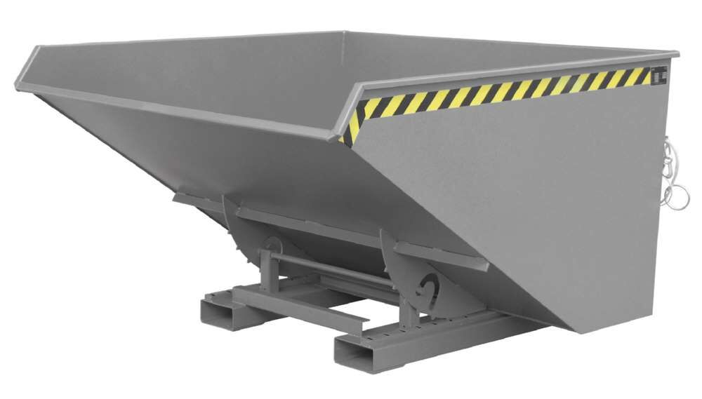 Bauer Kippbehälter EXPO 2100 mit Abrollmechanismus lackiert in der Farbe Mausgrau Produktbild Bauer Kippbehälter EXPO 2100 mit Abrollmechanismus lackiert in der Farbe Mausgrau