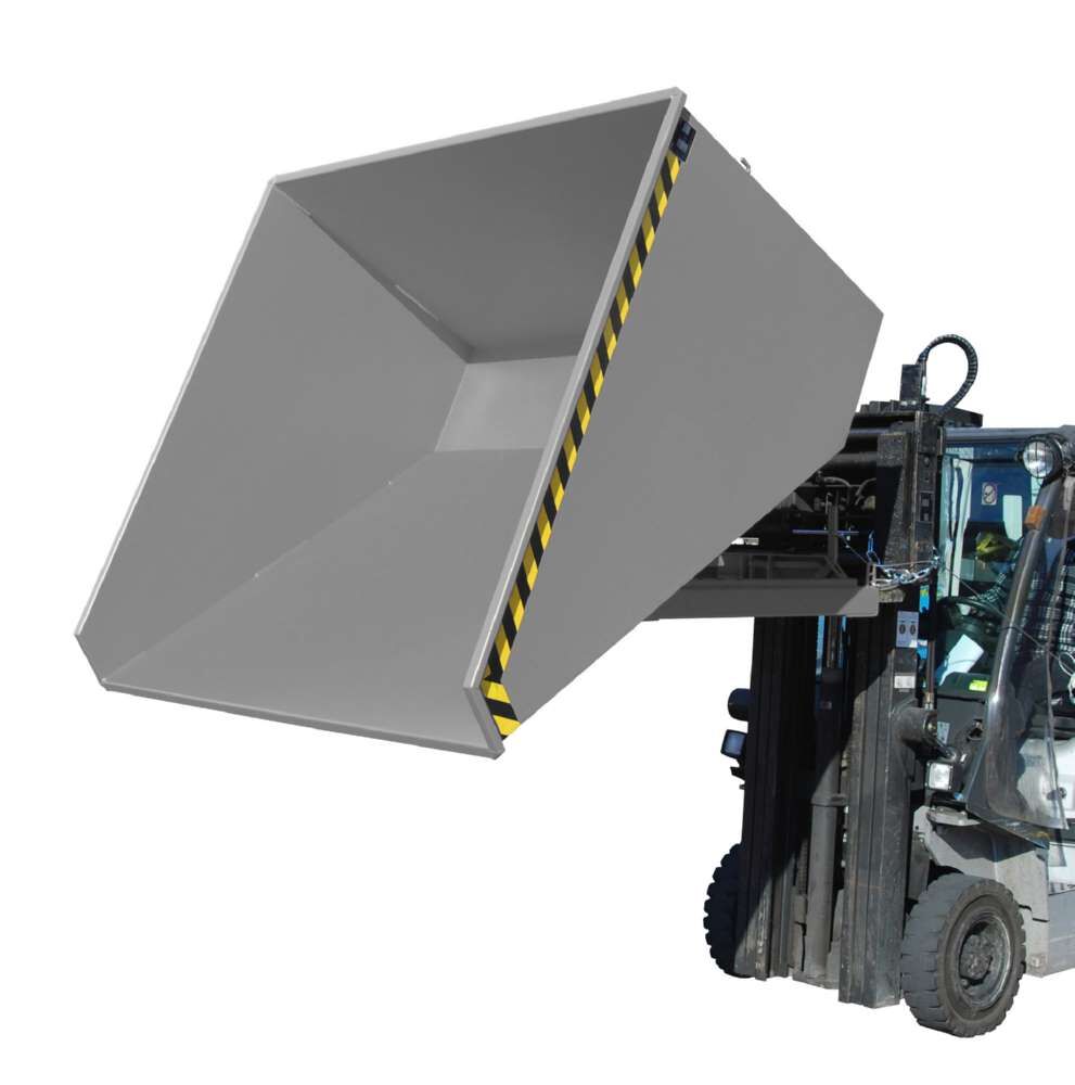 Bauer Kippbehälter EXPO 2100 mit Abrollmechanismus lackiert in der Farbe Mausgrau Produktbild Bauer Kippbehälter EXPO 2100 mit Abrollmechanismus lackiert in der Farbe Mausgrau bild 2