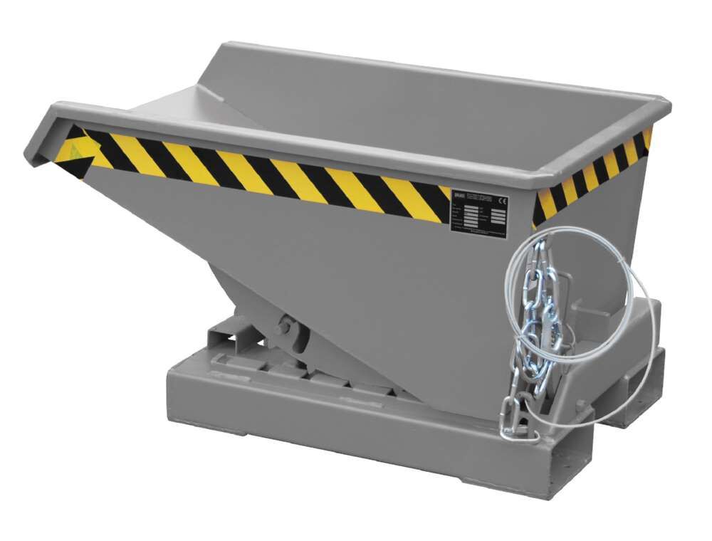 Bauer Kippbehälter EXPO 150 lackiert Mausgrau Produktbild Bauer Kippbehälter EXPO 150 lackiert Mausgrau
