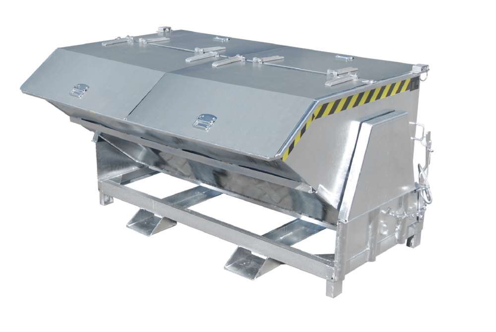 Bauer Kippbehälter BK 150 feuerverzinkt Produktbild Bauer Kippbehälter BK 150 feuerverzinkt bild 2